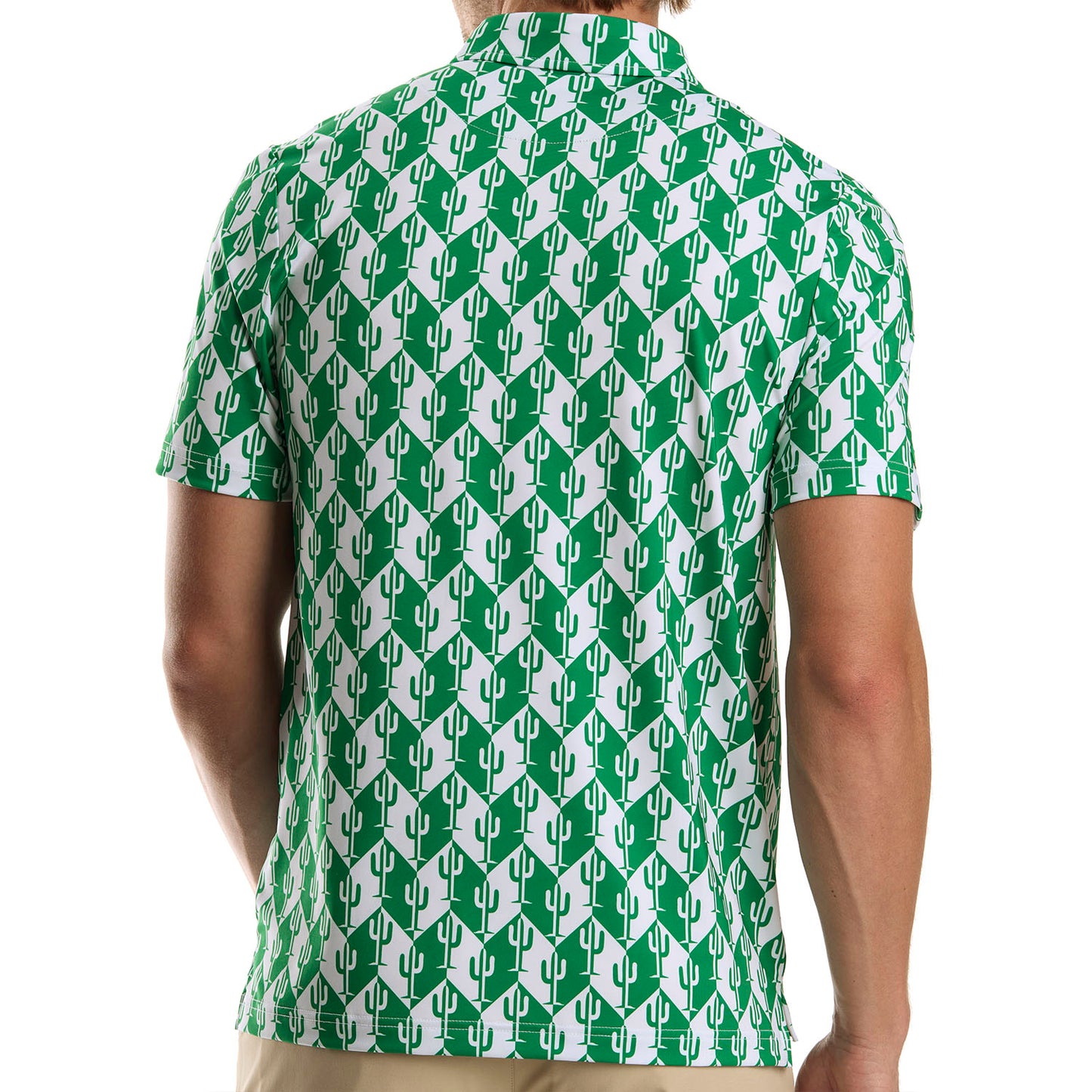 Cactus Chevron Polo