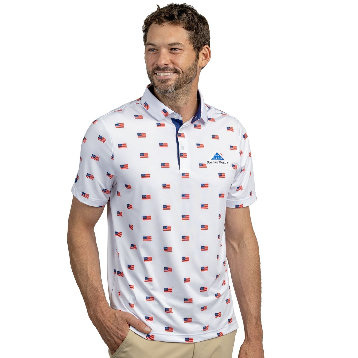 Folds Of Honor Good Flag Polo
