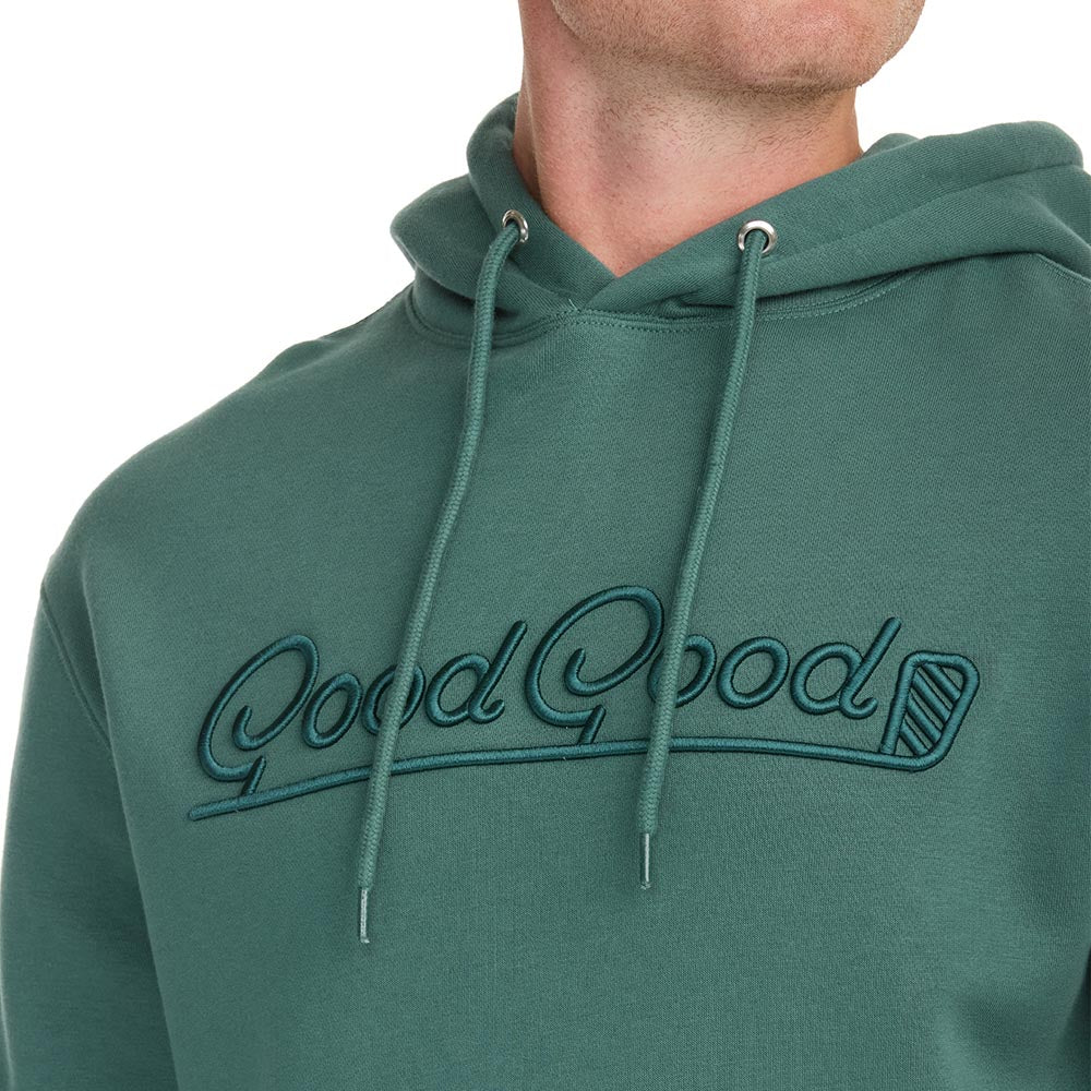 Double Green Fleece Hoodie