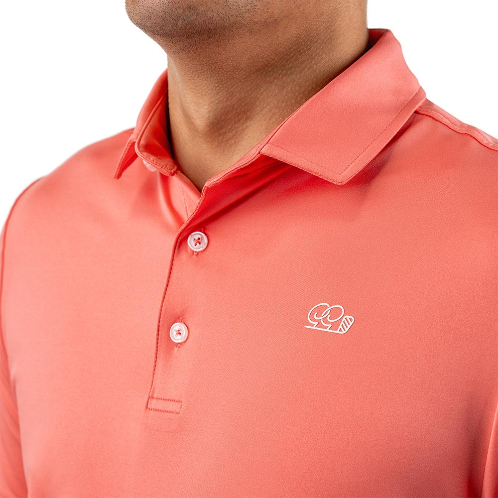 Peach Pitch Polo