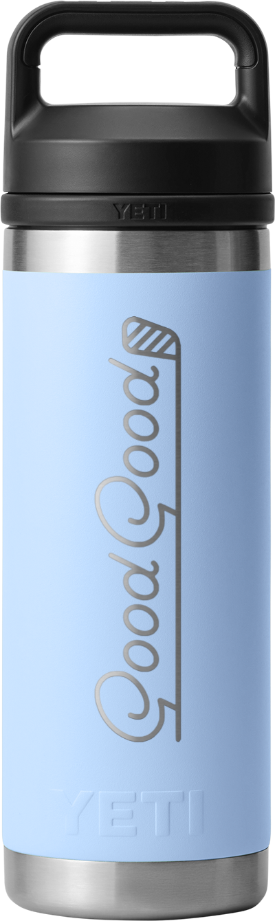 Good Good x Yeti Rambler 18 oz. Bottle Chug GG Blue