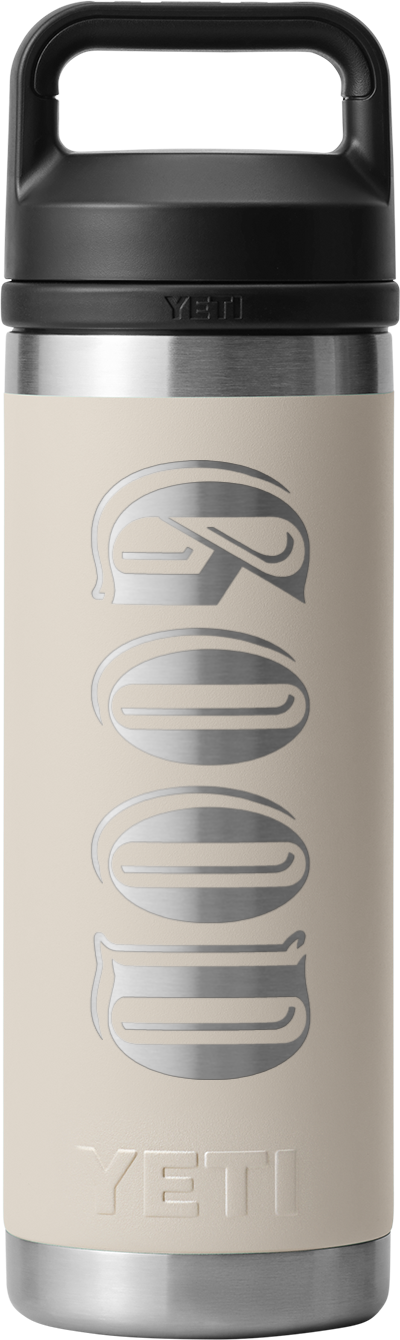 Good Good x Yeti Rambler 18 oz Bottle Chug Legendary Cape Taupe