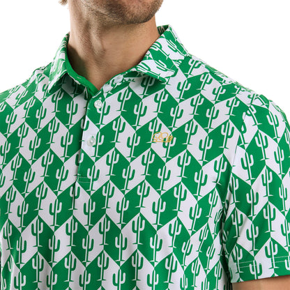 Cactus Chevron Polo
