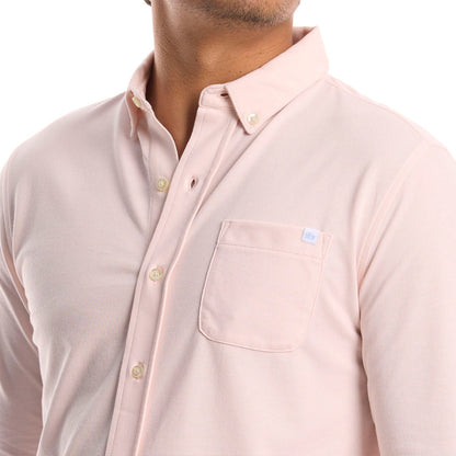 Desert Sand Pique Button Down