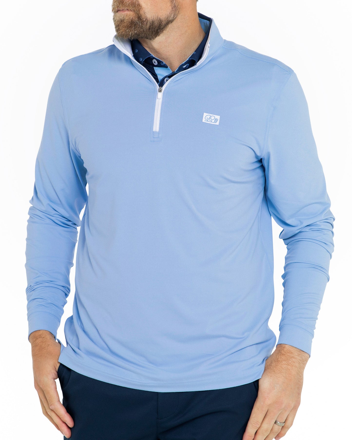 Birdie Blue Q-Zip | Performance Golf Quarter-Zip From Good Good