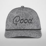 Grey Gloss Rope Hat
