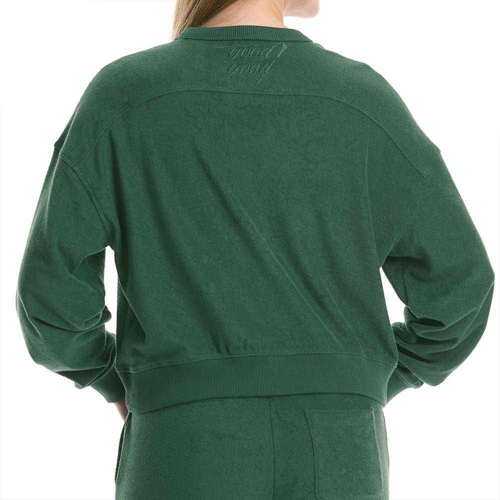 First Cut Terry Cropped Crew