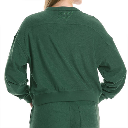 First Cut Terry Cropped Crew