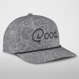 Grey Gloss Rope Hat
